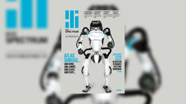 The December 2019 cover of IEEE Spectrum featuring Atlas & Spot